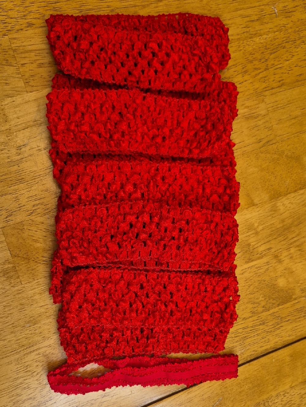 12 Piece Red Crochet Headband Set Babies Kids - Crafters Pack - Hairbow Supplies